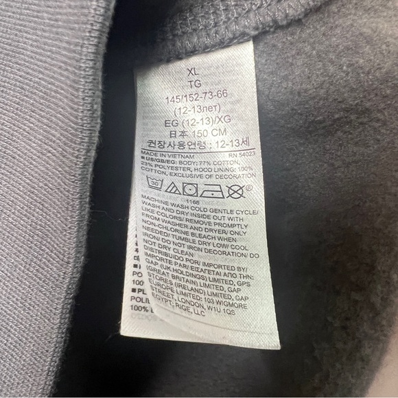 Gap XL (12) Star Wars kids sweatshirt with changing sequent decal. - Picture 7 of 8